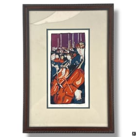 Sarah Hopkins Color Litho :The School Orchestra"