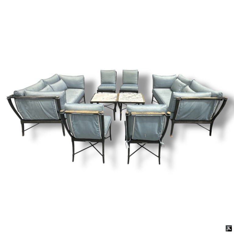 7 Pc Outdoor Wrought Iron Seating Arrangement. (1 of 5)
