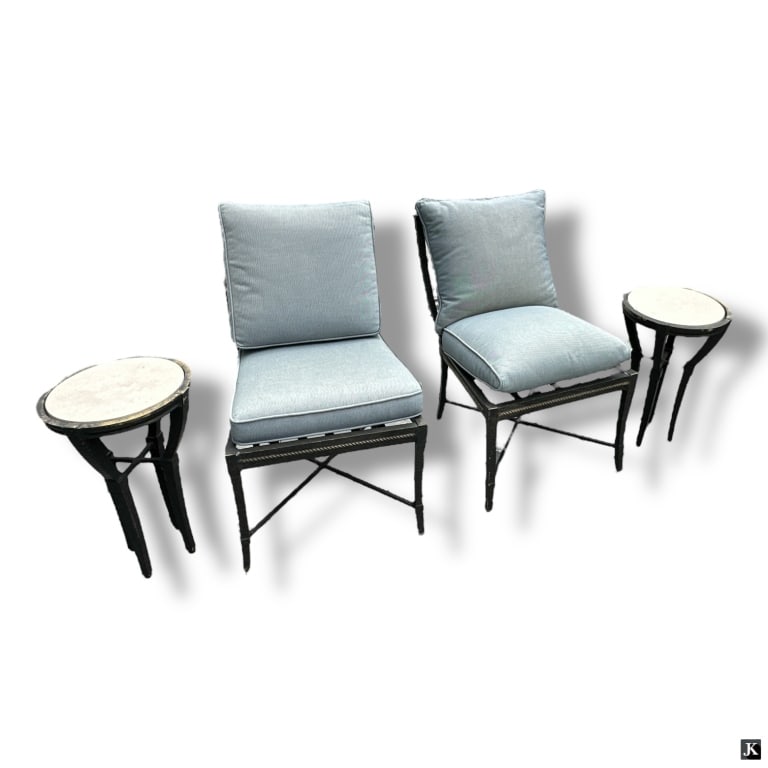4 Pc Outdoor Wrought Iron Seating Arrangement (1 of 4)