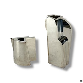 Damian Garrido Silver "Prism" Coffee & Tea Pots