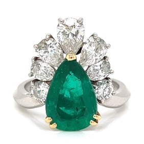 MAUBOUSSIN PARIS 1960’s Platinum & 18K AGL Certifi