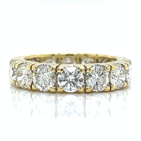 18K Yellow Gold 5.30 Ct. Diamond Eternity Band