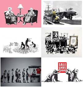 Banksy Screen Prints "Barely Legal Set"