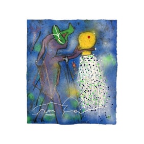 Roberto Matta Carborundum Etching La Dulce Aqua