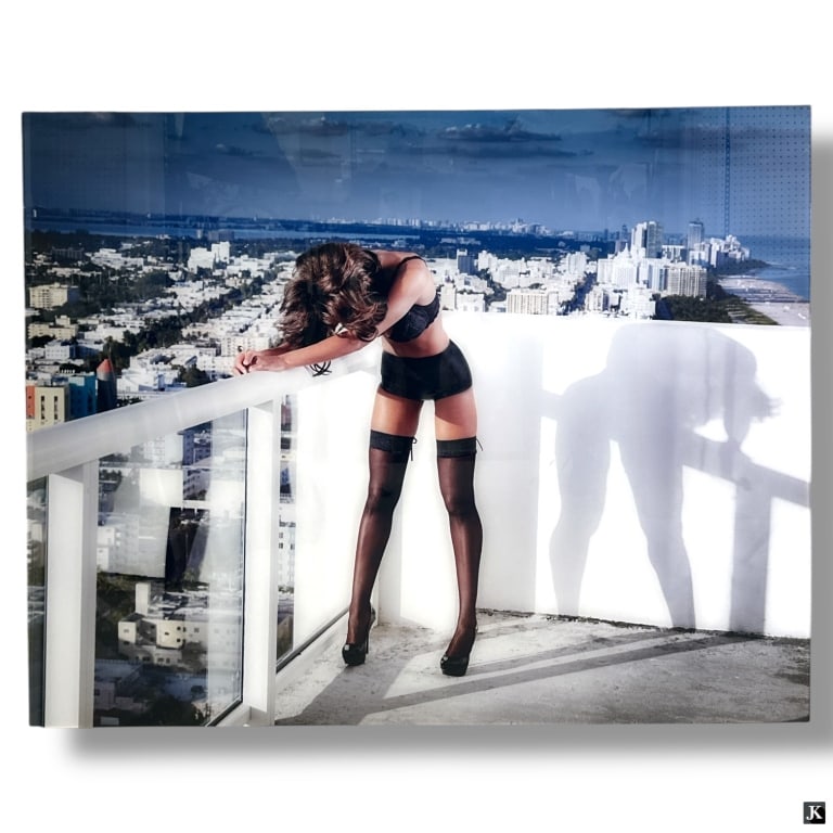 David Drebin Chromogenic Print "Stormy Moment": David Drebin, Canadian (b. 1970) Chromogenic Print "Stormy Moment, 2012" Limited Edition 1/7. Artist's label affixed to verso. Very good condition. Measures 48" x 60". LA/B13/LW
