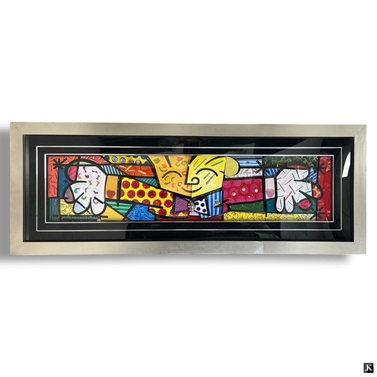 Romero Britto Mixed Media "Big Hug, 1993" (1 of 6)
