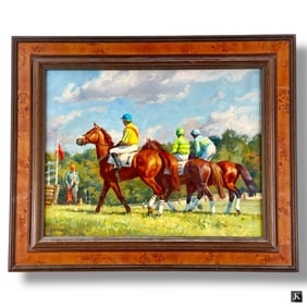 Linda Volrath Oil/Linen "Top of the Day, Glenwood"