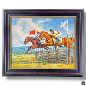 Linda Volrath Oil on Linen "Timber Challenge"