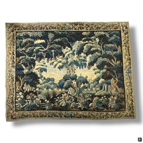 Large Antique Needlepoint Tapestry