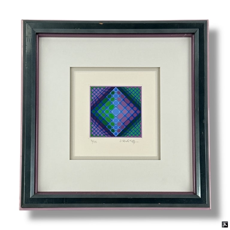 Victor Vasarely Color Lithograph "Remek Narvel" (1 of 5)