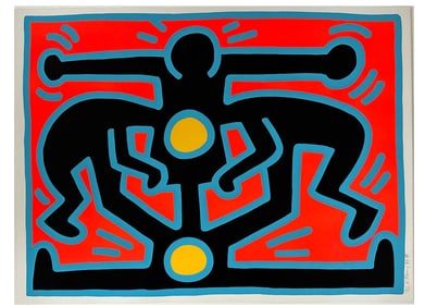 Keith Haring 'Growing' (Plate 3)
