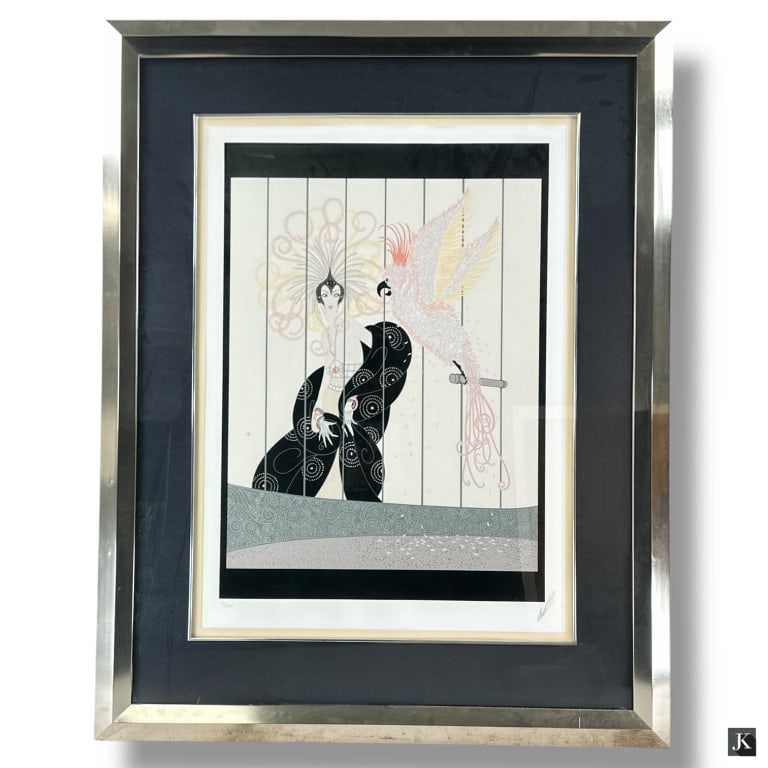Erte Color serigraph "The Bird Cage" (1 of 6)
