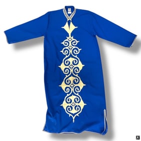 Vintage El Abadi Egyptian Cotton Blue Kaftan