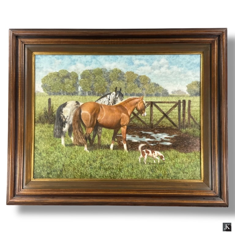 Enrique Castro Oil on Canvas "La Traquera" (1 of 5)