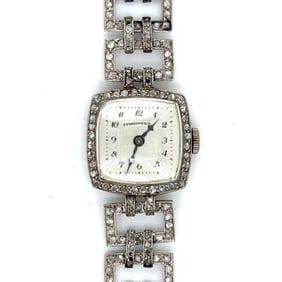 LONGINES Art Deco Platinum Ladies Watch