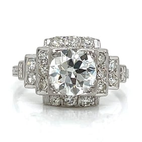 Art Deco Platinum Diamond Ring
