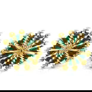 TIFFANY & CO. Schlumberger 18K Yellow Gold Enamel: Item # 12510 Category Accessories TIFFANY & CO. Schlumberger 18K Yellow Gold Enamel Cufflinks Weighing 24.7 grams Includes original Tiffany & Co. box