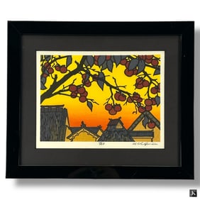 Katsuyuki Nishijima Woodblock - Evening Sun