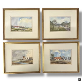 4 Derek Buckingham Watercolors "Landscapes"