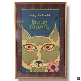 Vintage Polish Film Poster "Kochany Drapieznik"