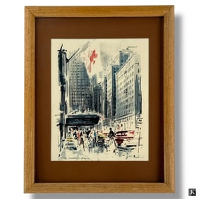 John Haymson Color Print "The Waldorf Astoria"