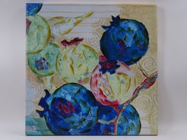 Elizabeth St Hilaire Nelson Oil on Canvas "Fruit"