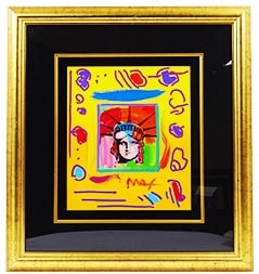 Peter Max Mixed Media, Liberty Head II