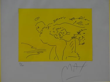 Peter Max Etching "Angel of Light" 1989