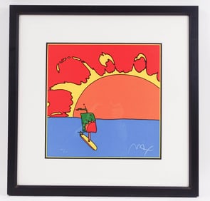 Peter Max Serigraph "Sunrise Sail" 1997