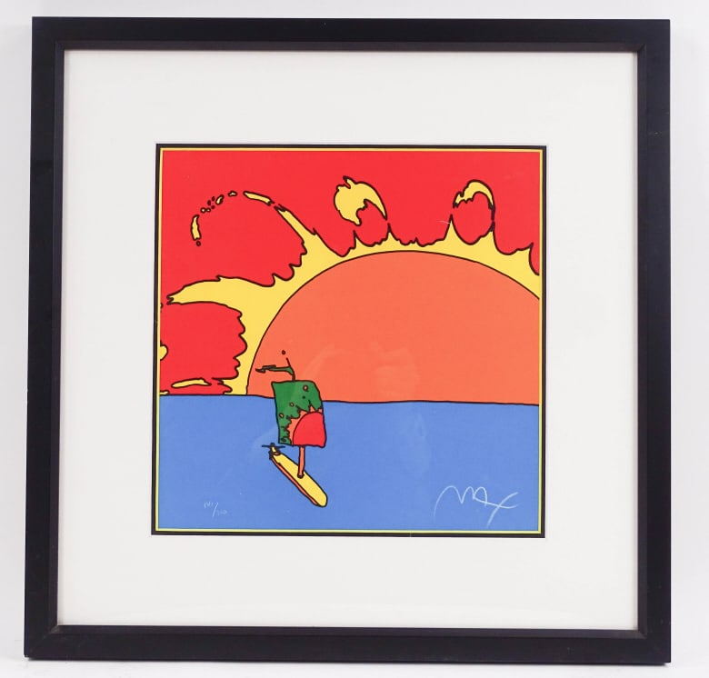 Peter Max Serigraph "Sunrise Sail" 1997 (1 of 7)