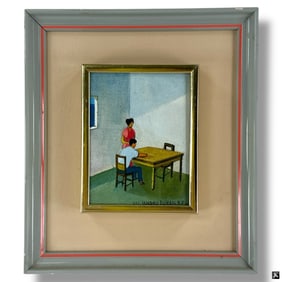 Alejandro Duran Oil on Canvas 'Teacher"