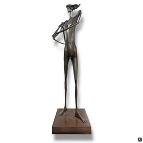 Itzik Asher Bronze "Lady with Lyre"