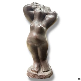 Daniel Kafri Bronze Sculpture "Standing Nude"