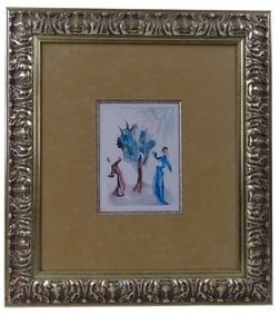 Salvador Dali Purgatory 24 Wood Engraving in Color