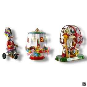 3 Modern Tin Lithograph Wind-up Toys