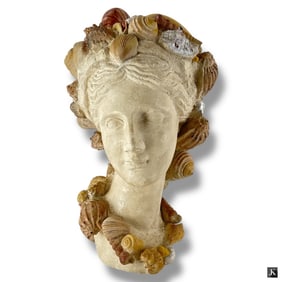 Vintage Horchow Decorative Faux Sea Shell Bust