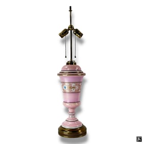 Antique Old Paris Porcelain Urn as Lamp
