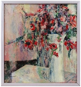Vintage Impressionistic Oil on Canvas "Still Life"