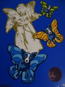 George Rodrigue Serigraph "Angel Baby"