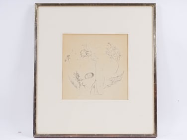 Tineke Stroo Drypoint Etching "Daffodil"