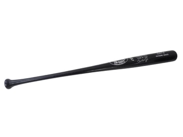 CAL RIPKEN JR SIGNED BLACK LOUISVILLE SLUGGER BAT
