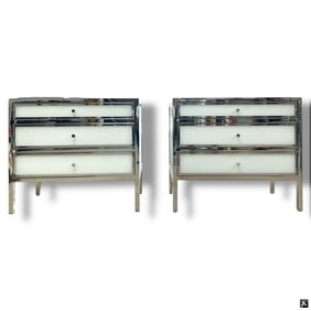 Pair Bernhardt "Darcey" 3-Drawer Nightstands