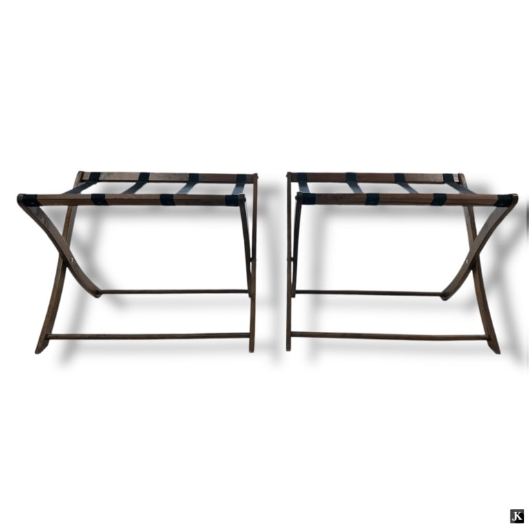 2 Folding Wood Luggage Racks (1 of 2)