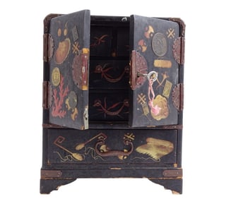 Japanese Meiji Lacquered Jewelry Box