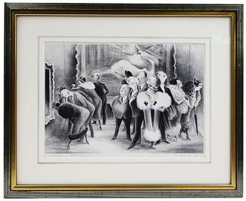 Adolf Dehn Etching "Art Lovers" 1934