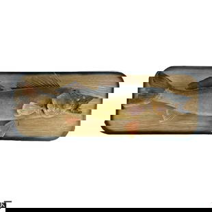 Vintage Walleye Pike Taxidermy Fish Mount: Vintage Walleye Pike Taxidermy Fish Mount. Condition consistent with age and storage. Fish measures 29" long. Wood mount measures 12" x 33".