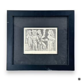 after: Picasso Etching "Chez la Pythie-Harpye"