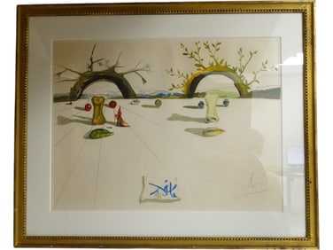 Salvador Dali Lithograph "Patient Lovers"