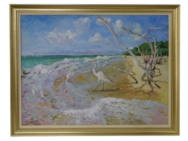 Dan Poole Oil on canvas "Virginia Key"