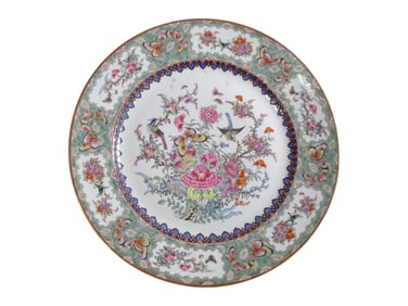 Antique Chinese Famille Rose Porcelain Plate